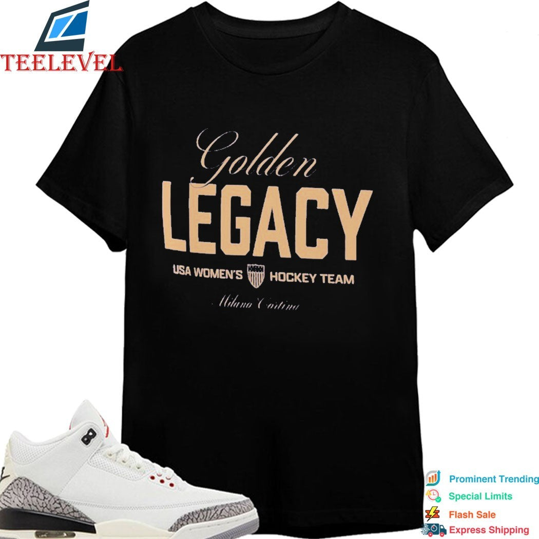Team USA Women’s Hockey Team 2026 Winter Olympics Gold Legacy Champions T-Shirts