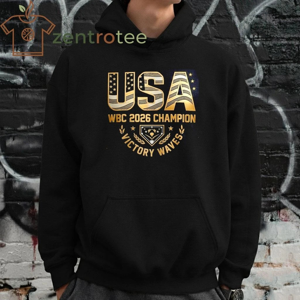 Team USA victory waves World Baseball Classic 2026 Champion T-shirt – Limited Edition Nkctees