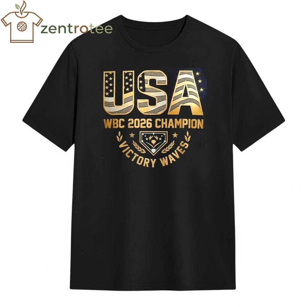 Team USA victory waves World Baseball Classic 2026 Champion T-shirt – Limited Edition Nkctees
