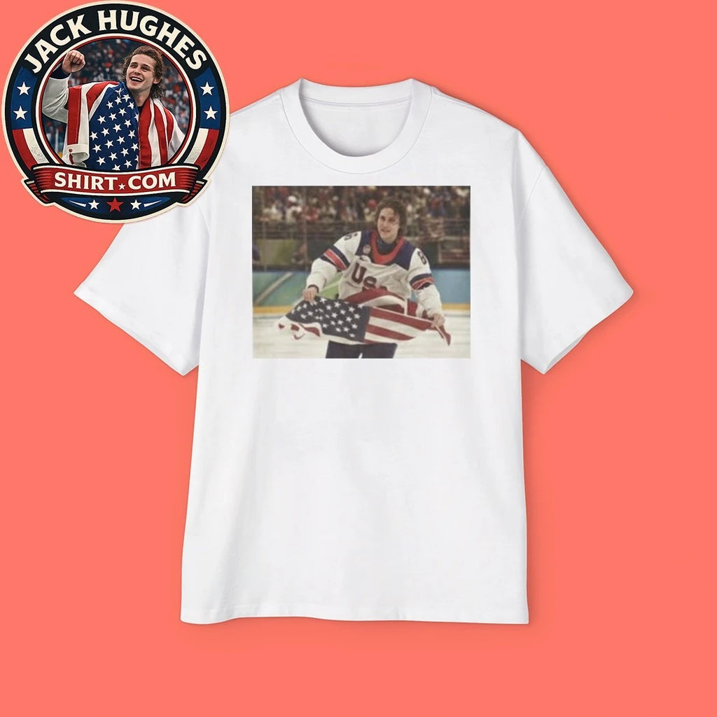 Team USA vs Canada Jack Hughes Golden Goal 2026 USA Hockey Tee Shirt
