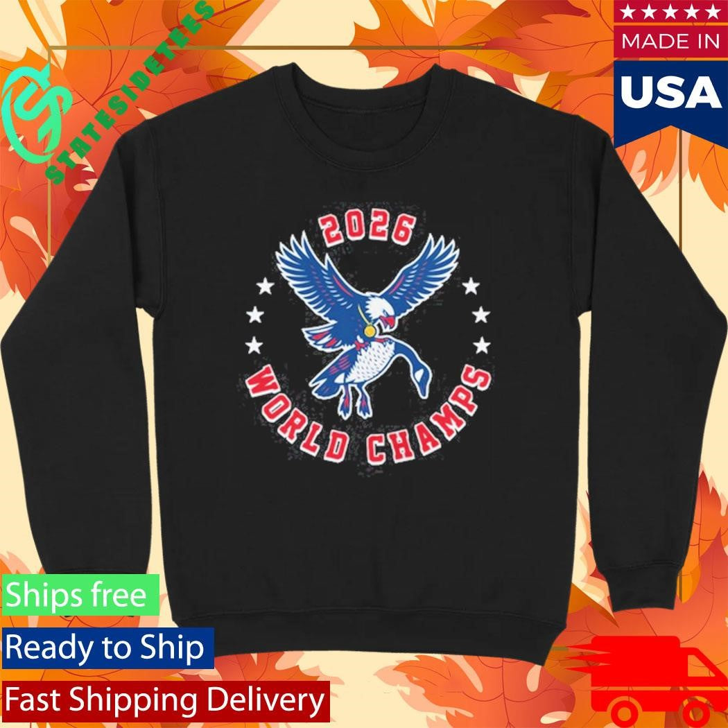 Team Usa Ice Hockey 2026 World Champs Eagle T-shirt
