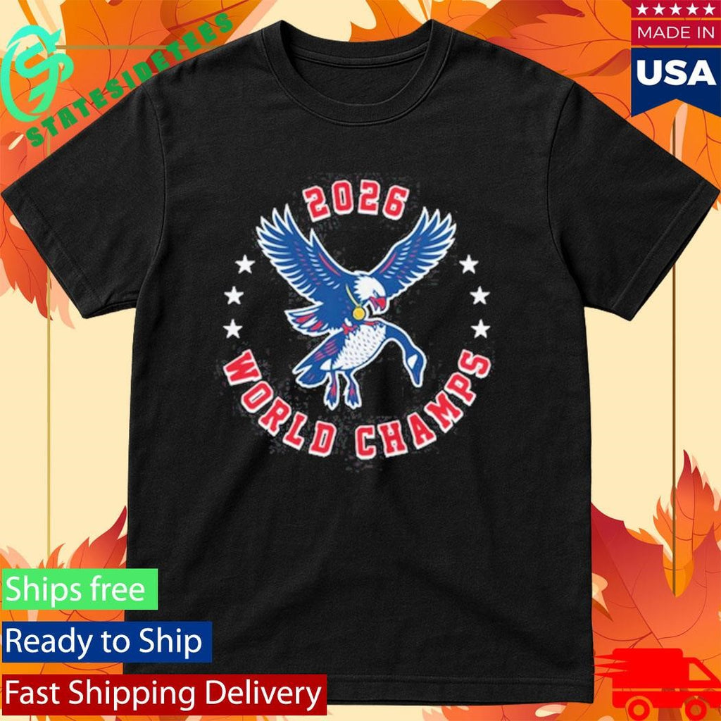 Team Usa Ice Hockey 2026 World Champs Eagle T-shirt