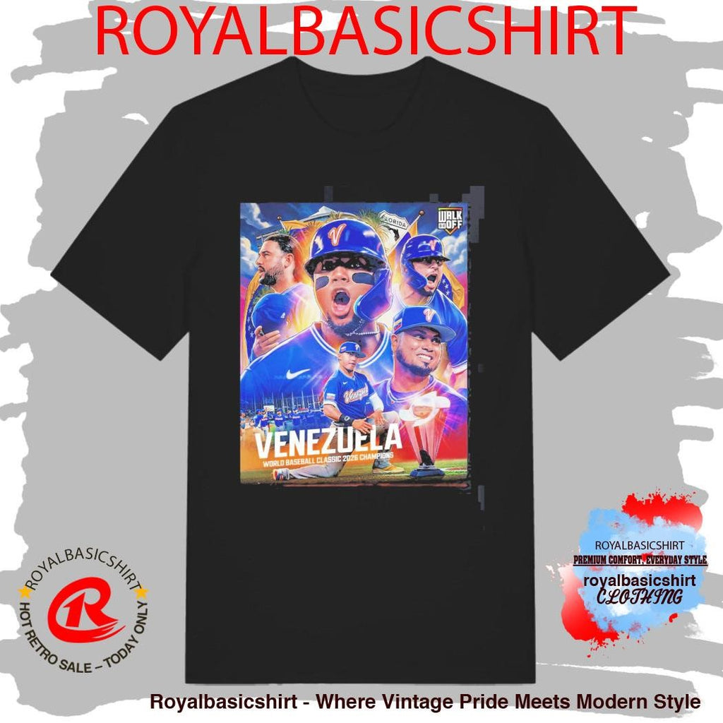 Team Venezuela Defeat Team USA To Become World Baseball Classic 2026 Champions First Time Ever T-Shirt