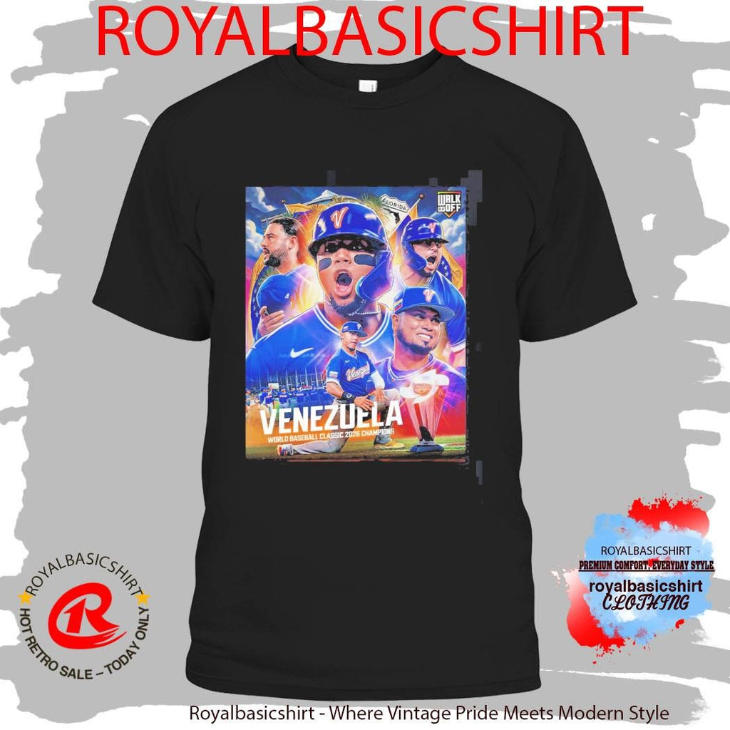 Team Venezuela Defeat Team USA To Become World Baseball Classic 2026 Champions First Time Ever T-Shirt