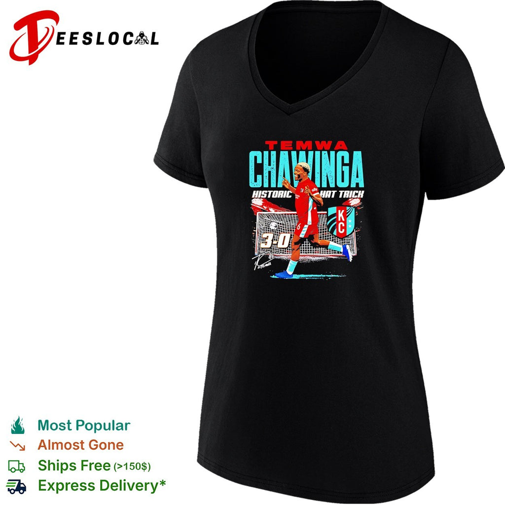 Teamwa Chawinga historic hat trich 3 0 signature shirt