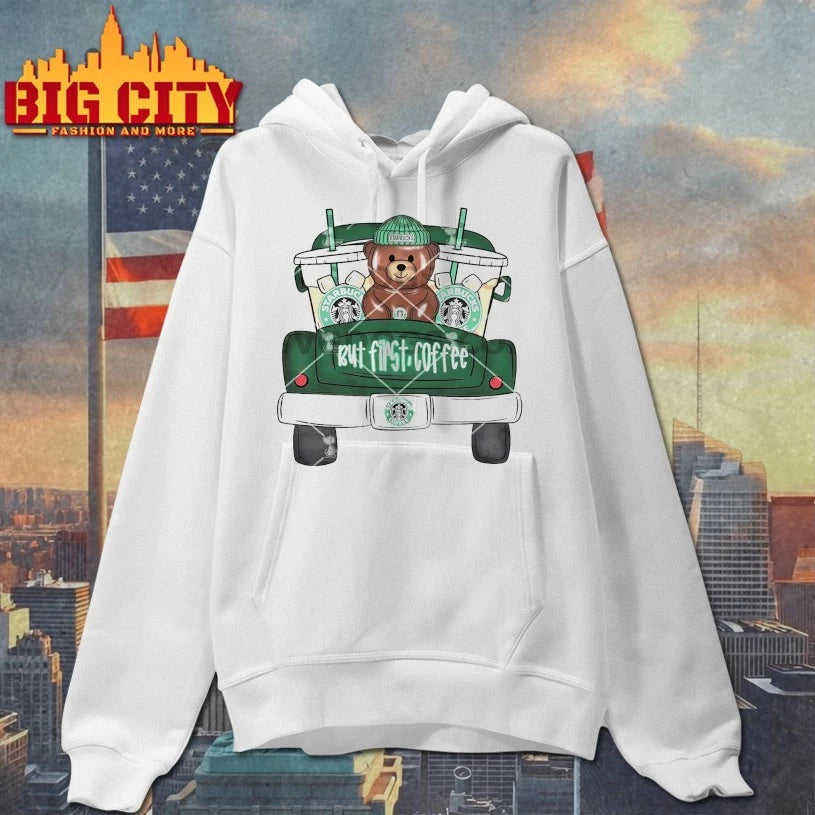 Teddy Bears But First Coffee Truck Bear Coffee Christmas shirt