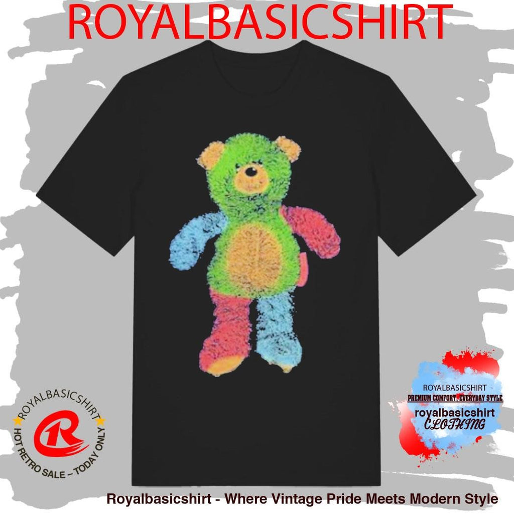 Teddy Plush Bear Press Print Rhys Brown Shirt