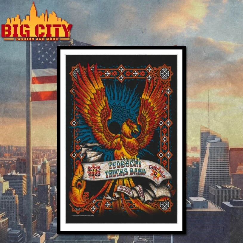 Tedeschi Trucks Band Chicago, IL Sept 9 2025 Tour Poster shirt