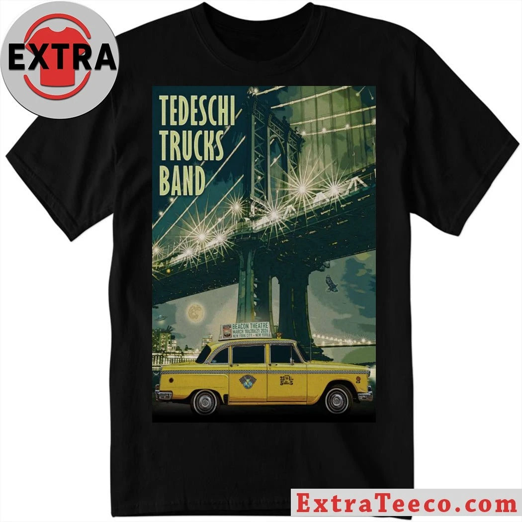 Tedeschi Trucks Band The Beacon Theatre New York, NY Mar 18 &amp; 20 2026 Poster Shirt