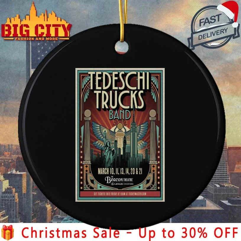 Tedeschi Trucks Band The Beacon Theatre New York NY Tour March 10-21 2026 Poster shirt