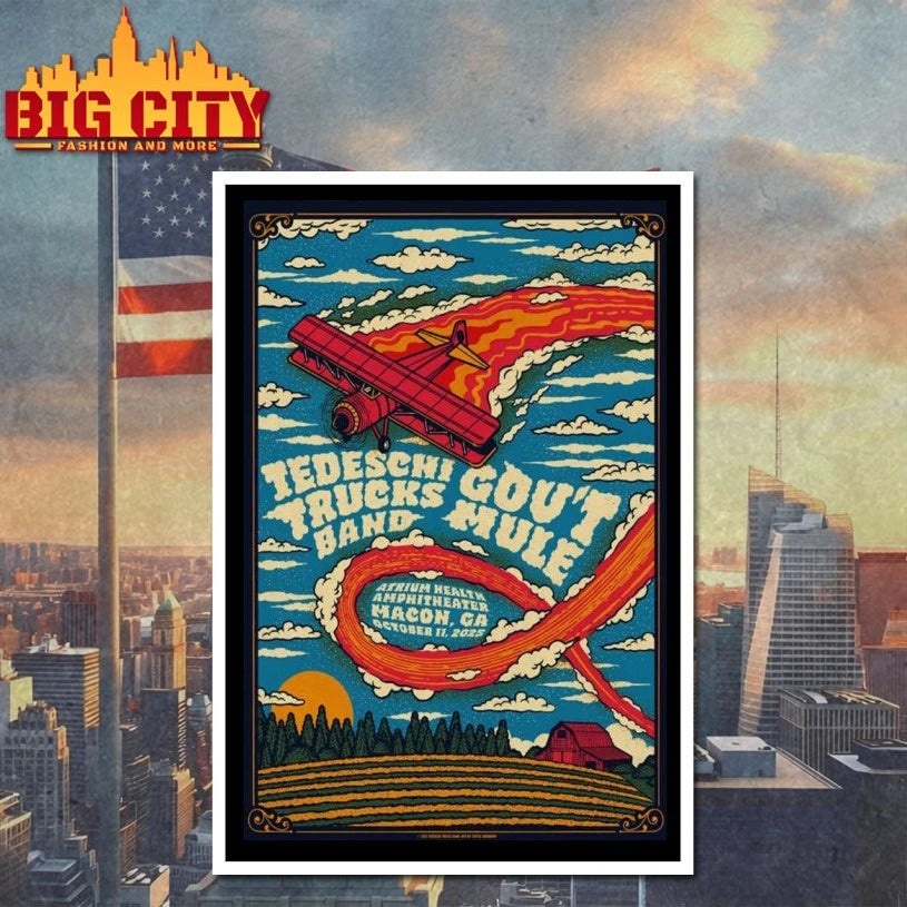 Tedeschi Trucks Band Tour Atrium Health Amphitheater 2025 Poster shirt