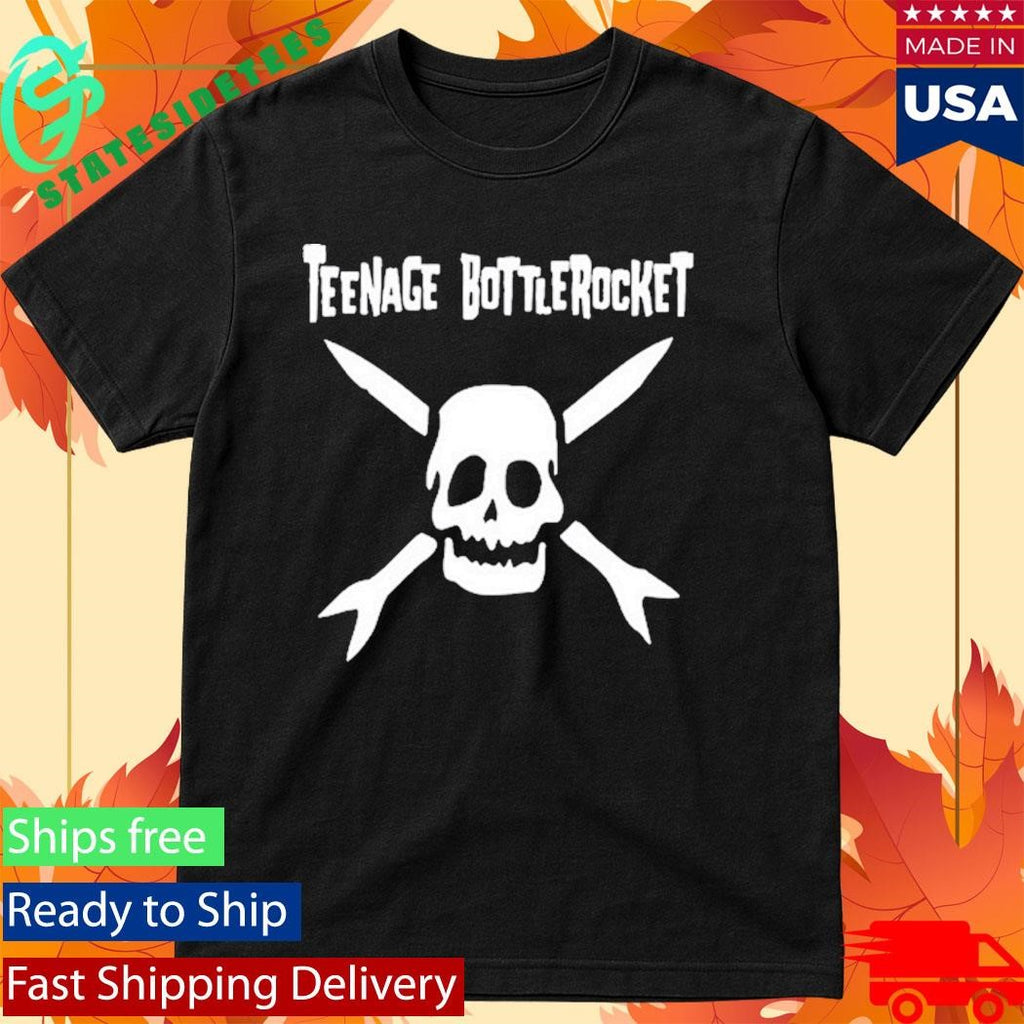 Teenage Bottlerocket Skull Black Windbreaker Shirt