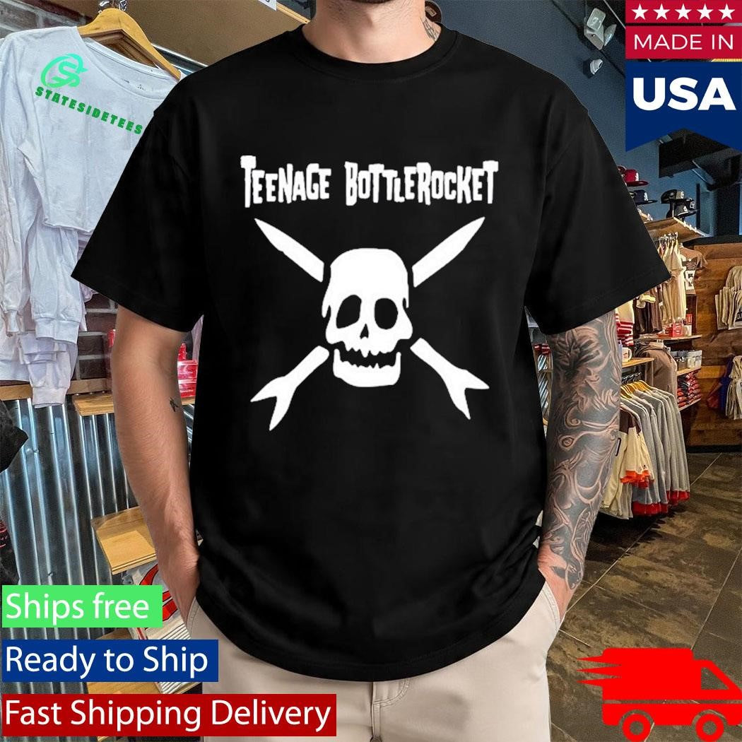 Teenage Bottlerocket Skull Black Windbreaker Shirt