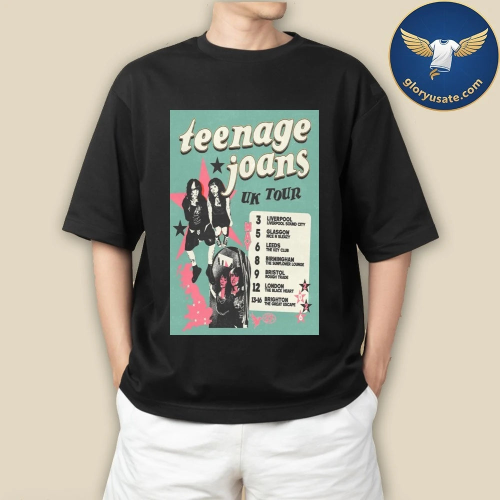 Teenage Joans UK Tour 2026 Poster Shirt