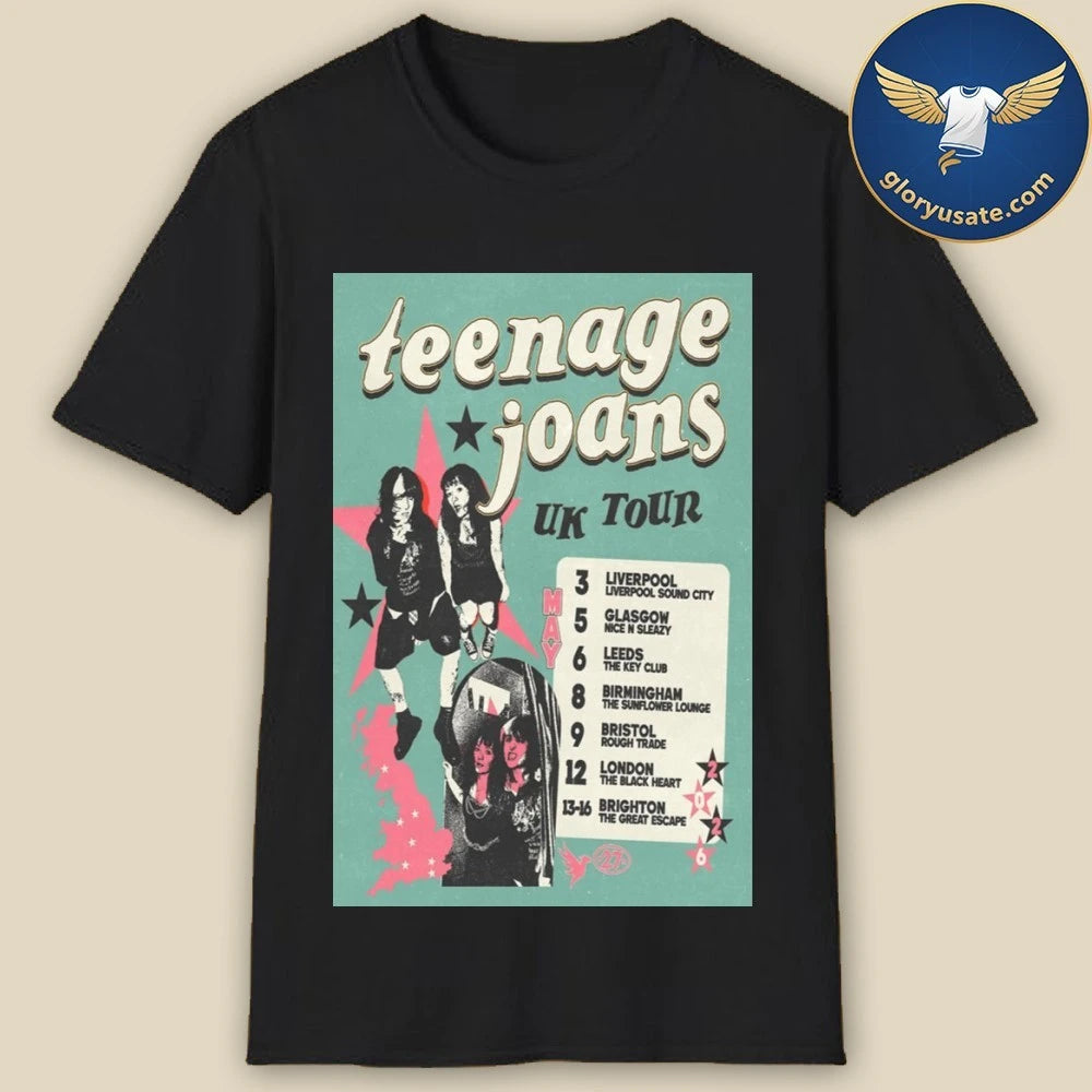 Teenage Joans UK Tour 2026 Poster Shirt