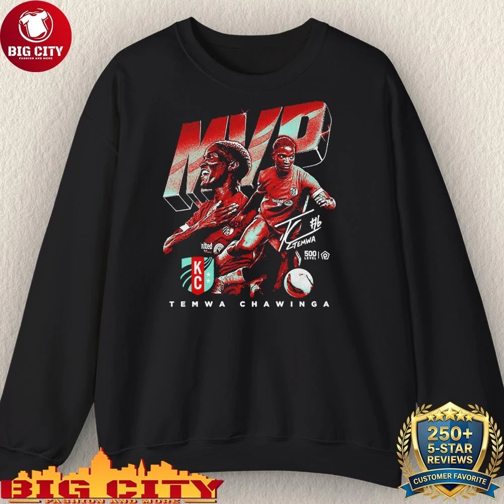 Temwa Chawinga Kansas City Current 2025 MVP signature shirt