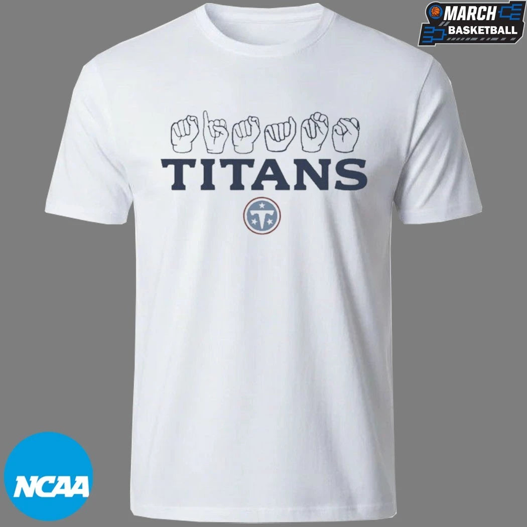 Tennessee Titans Love Sign ASL Hand T-shirts