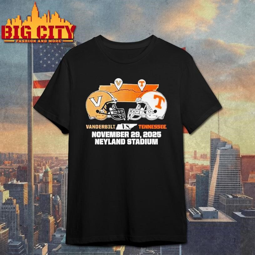 Tennessee Volunrs Vs Vanderbilt Commodores November 29, 2025 Neyland Stadium 2025 Matchup Shirt