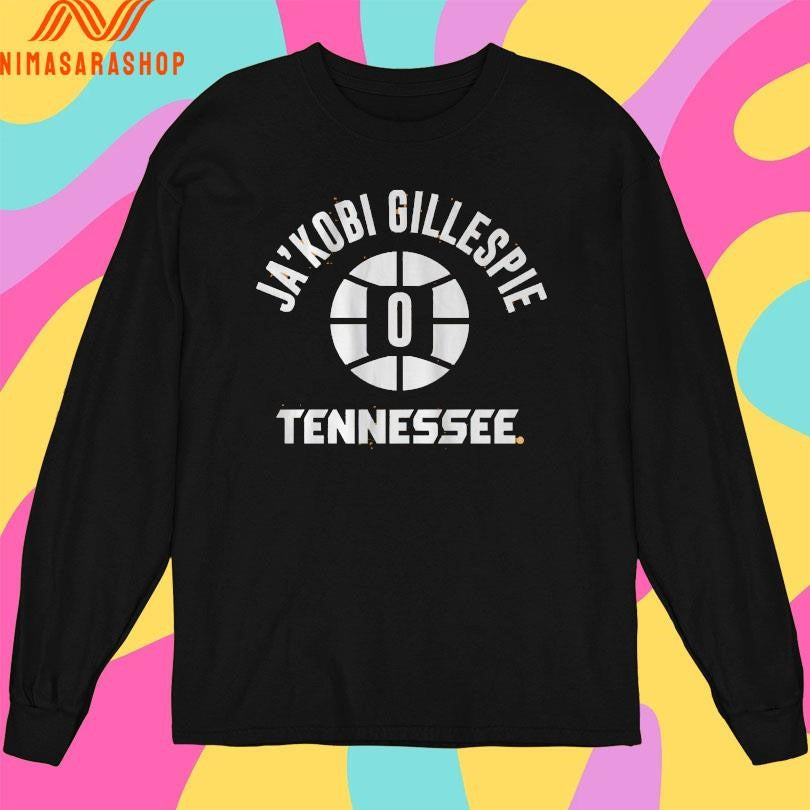 Tennessee Volunteers Basketball Ja’kobi Gillespie Name Number Ball Shirts