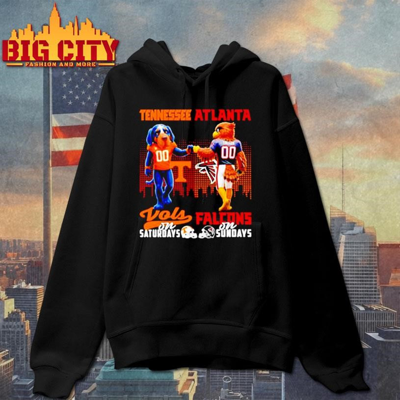 Tennessee Volunteers On Saturdays x Atlanta Falcons On Sunday Mascot shirt