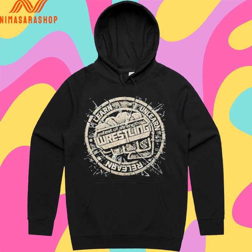 Test Of Strength Wrestling Learn Unlearn Relearn Broken Glass Stone Shirts