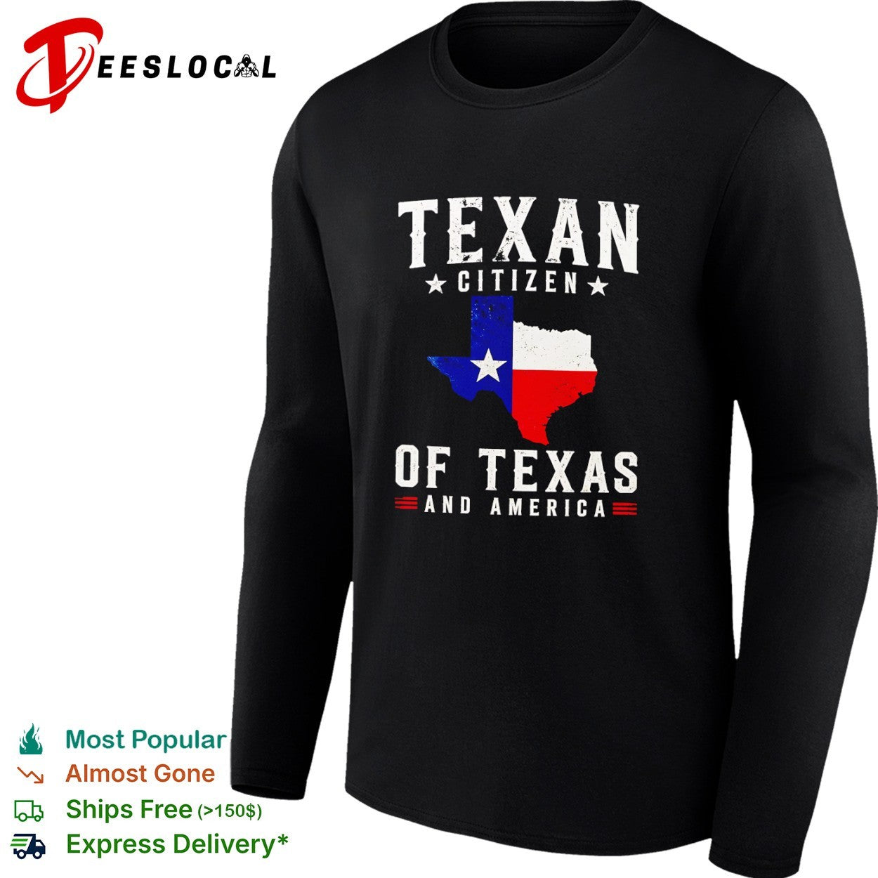 Texan Citizen of Texas and America shirt
