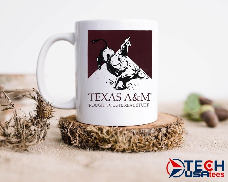 Texas A and M Aggies Rough Tough Real Stuff Bull Rider shirt