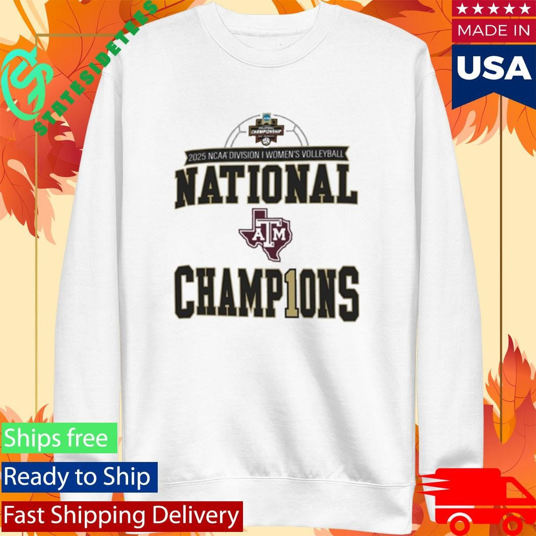 Texas A&amp;M Aggies 2025 NCAA Volleyball National Champions Locker Room Shirt