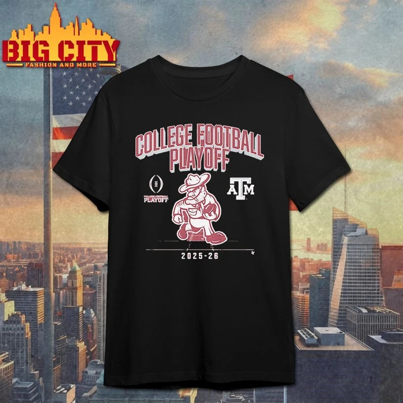 Texas A&amp;M College football playoff 2025 CFP Mascot shirt