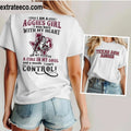 Texas Acm Aggies I Am A Aggies Girl I Was Born With My Heart On My Sleeve A Fire In My Soul And A Mouth I Can’t Control Logo Shirt