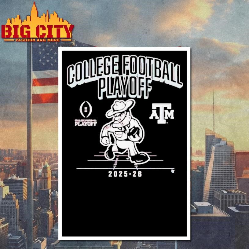 Texas Am Football 2025 College Football Playoff Mascot Shirt