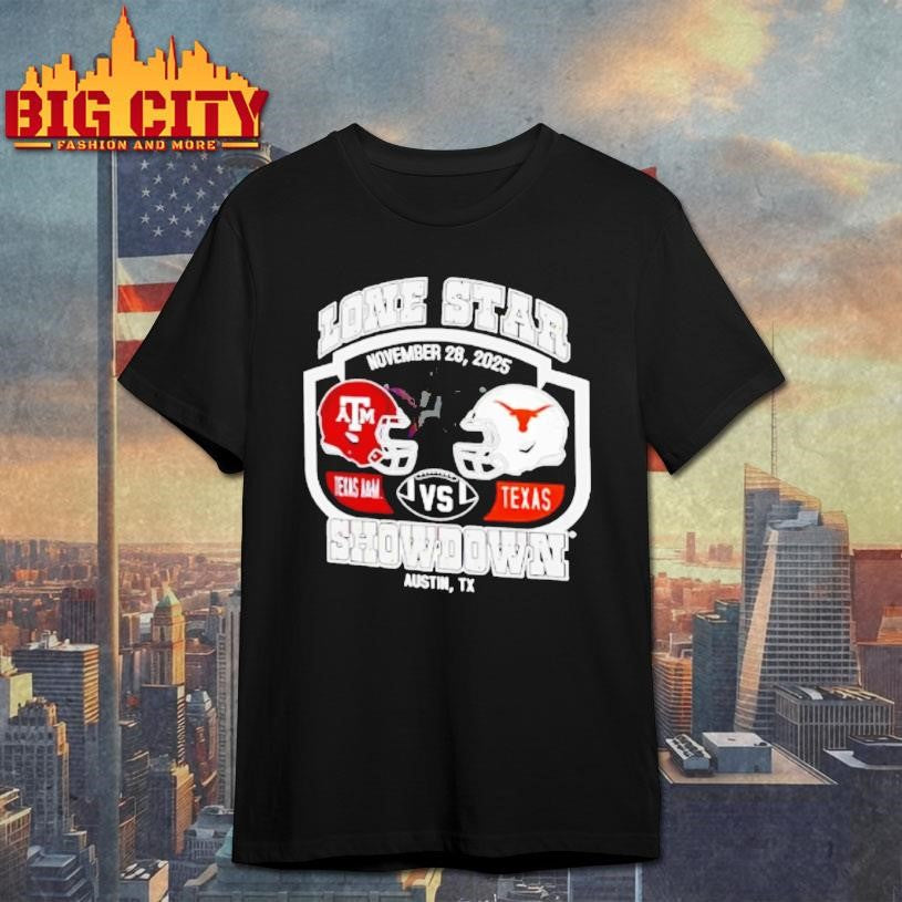 Texas Am Vs Texas Longhorns Lone Star Showdwon Helmets Shirt
