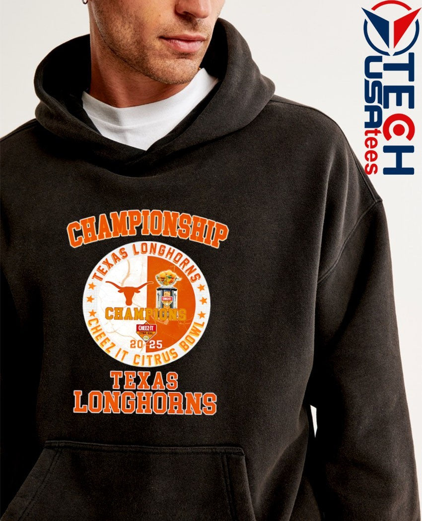 Texas Longhorns 2025 Cheez-It Citrus Bowl Champions logo shirt