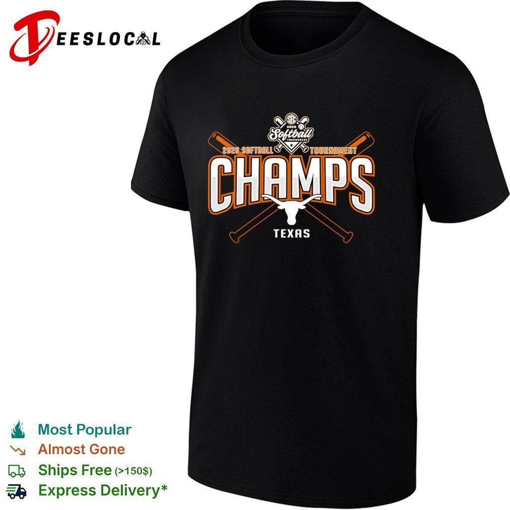 Texas Longhorns 2026 SEC Softball Tournament Champs Texas softball tournament shirt