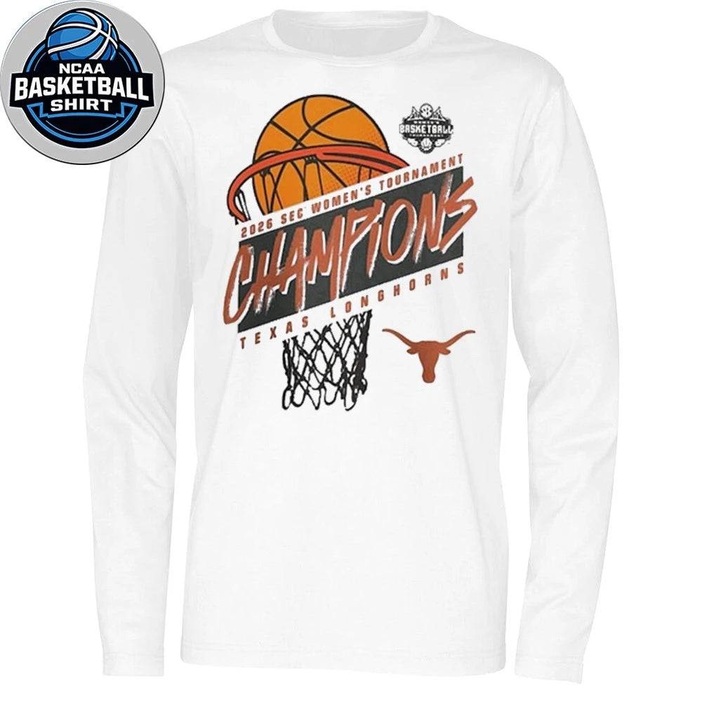 Texas Longhorns 2026 SEC Women’s Basketball Tournament Champions Logo Shirt