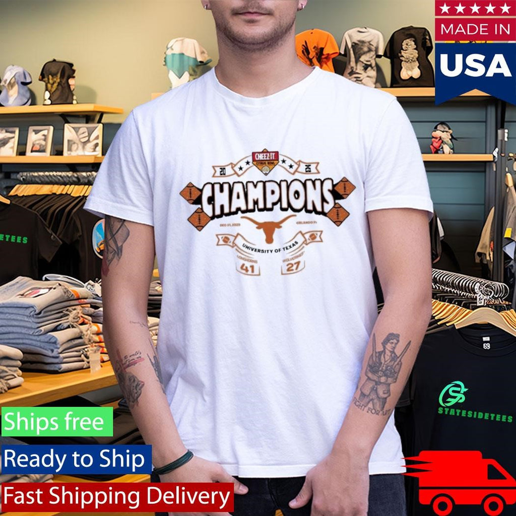 Texas Longhorns Cheezit Citrus Bowl Champions 2025 Shirt