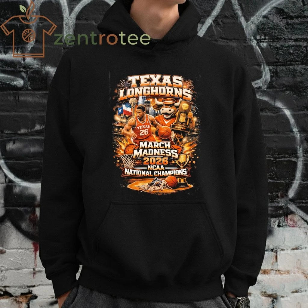 Texas Longhorns March Madness 2026 NCAA National Champions Graphic T-Shirt