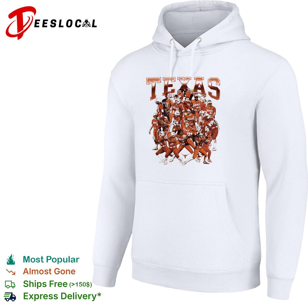 Texas Longhorns Softball Team NCAA Players Collage shirt