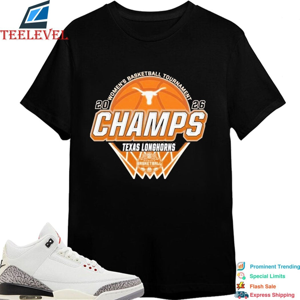 Texas Longhorns Women’s Basketball 2026 SEC Tournament Champions T-shirts