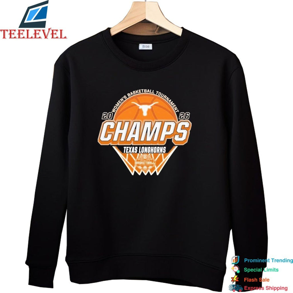 Texas Longhorns Women’s Basketball 2026 SEC Tournament Champions T-shirts