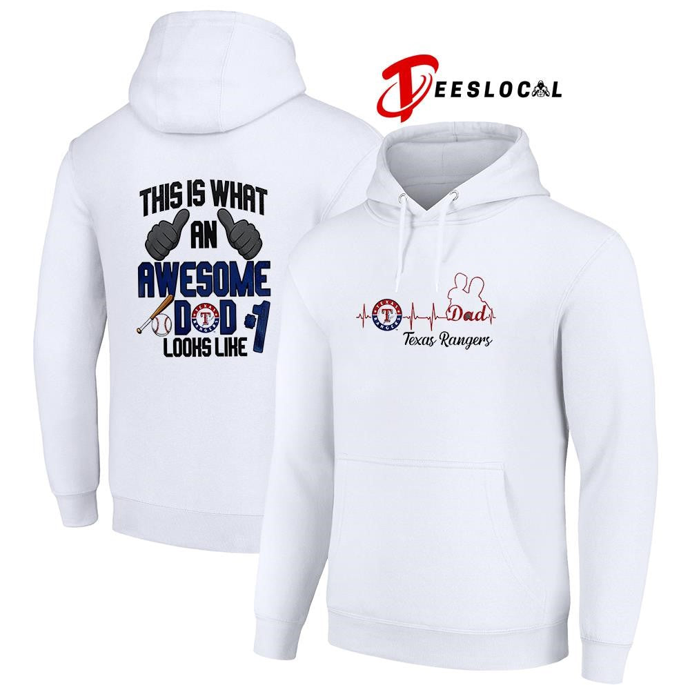 Texas Rangers Father Day this is what an awesome dad looks like shirt
