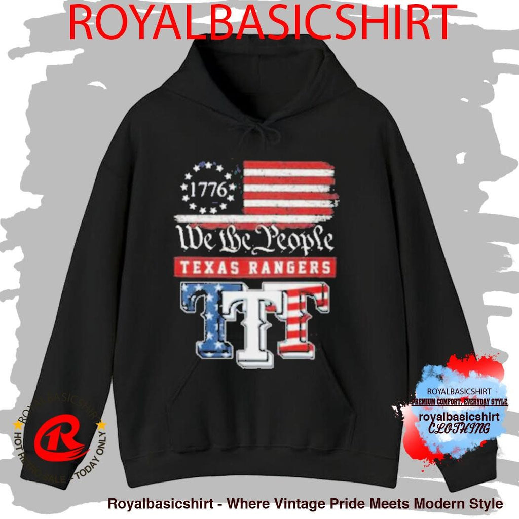 Texas Rangers We The People 1776 Patriotic American Flag Shirt