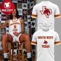 Texas State Basketball Throwback Uniform Two Sided Shirt