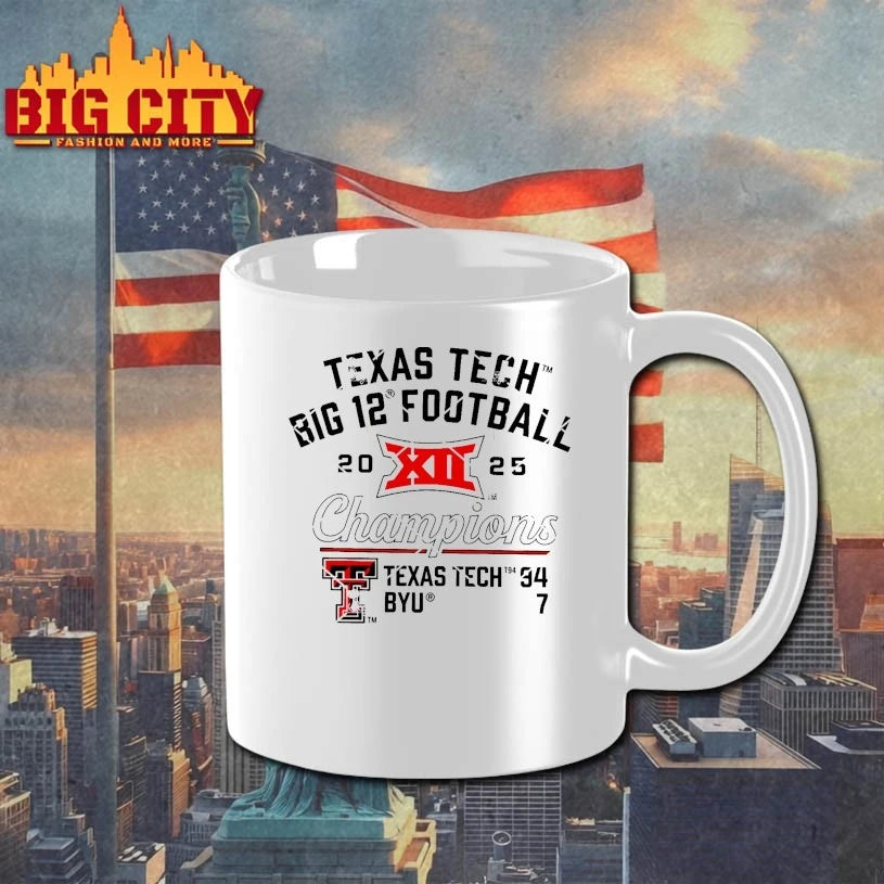 Texas Tech 2025 Big 12 Football Champions Endzone Speed shirt
