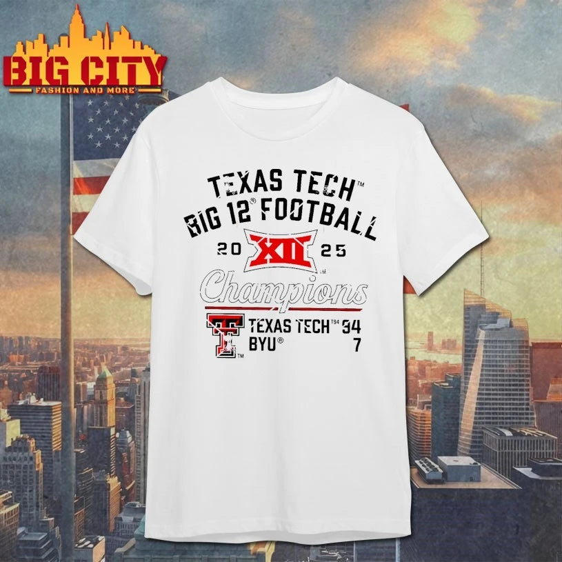 Texas Tech 2025 Big 12 Football Champions Endzone Speed shirt