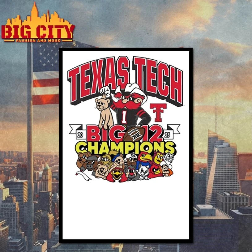 Texas Tech Big 12 Champions 2025 meme shirt