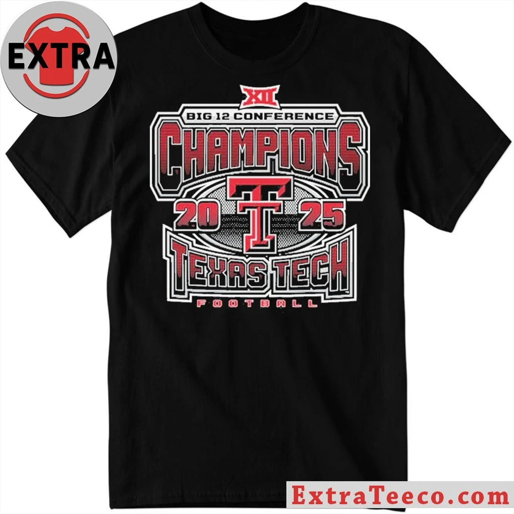 Texas Tech Football Big 12 Conference Champions Logo 2025 Shirt