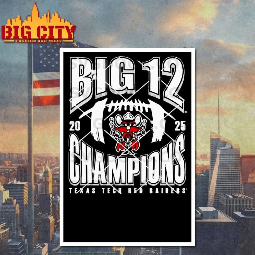 Texas Tech Red Raider 2025 Big 12 Conference Champions shirt