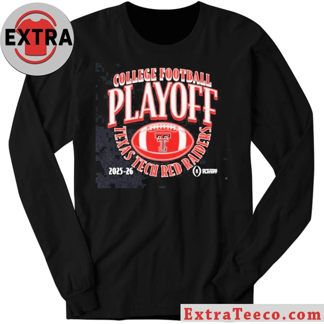 Texas Tech Red Raiders 2025-26 College Football Playoff Curve Celebrating Red Raiders’ Advancement to the College Football Playoff Shirt