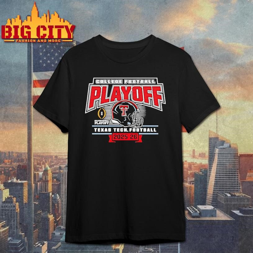 Texas Tech Red Raiders 2025 26 College Football Playoff Helmet Shirt